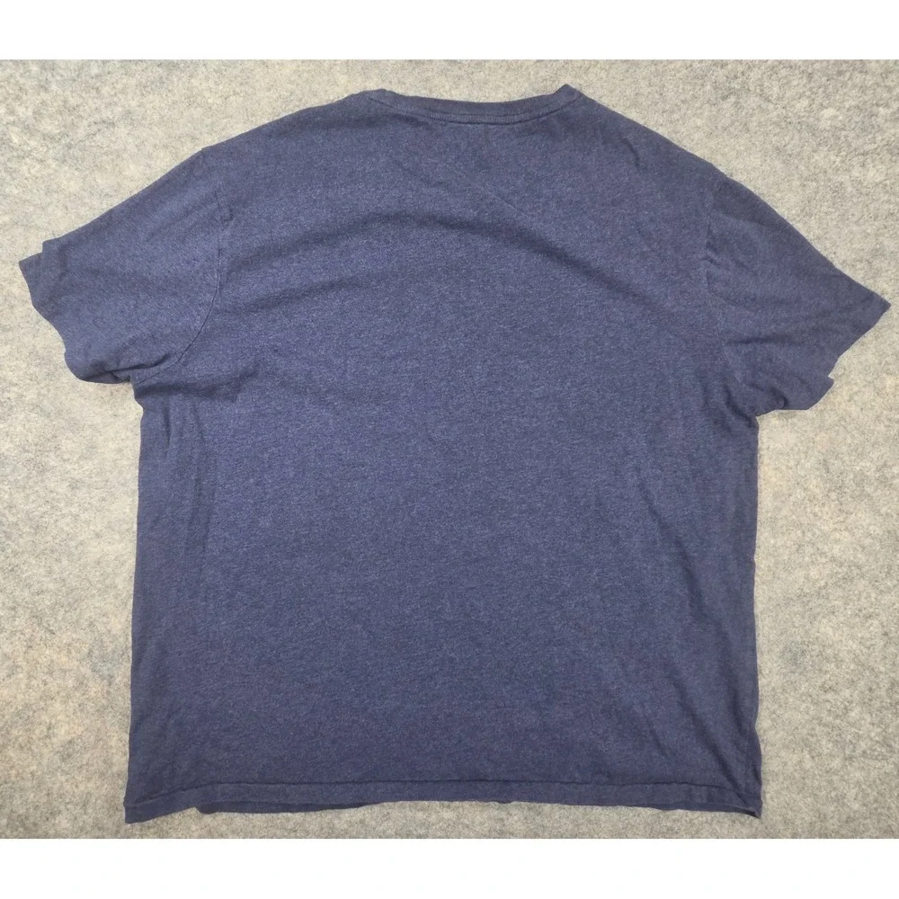 Polo Ralph Lauren Mens XXL Navy Blue Heather Cotton Short Sleeve Pony T-Shirt